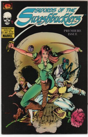 SWORDS OF THE SWASHBUCKLERS #1 – KEY ISSUE – JACKSON GUICE COVER - 1985