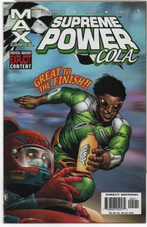 SUPREME POWER #5 – GARY FRANK COVER – CRANK UP THE VOLUME - 2004