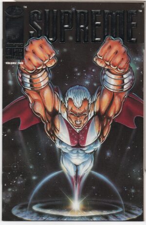 SUPREME #1 – SILVER EMBOSSED FOIL – 1ST APPEARANCE ENIGMA – ROB LIEFELD COVER - 1992