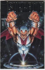 SUPREME #1 – SILVER EMBOSSED FOIL – 1ST APPEARANCE ENIGMA – ROB LIEFELD COVER - 1992