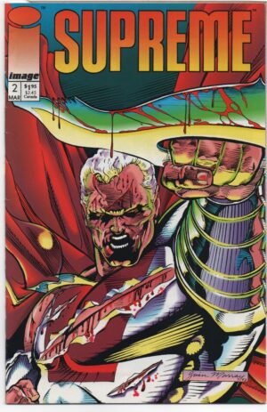 SUPREME #2 – 1ST APPEARANCES – HEAVY METTLE – BRIAN MURRAY COVER - 1993