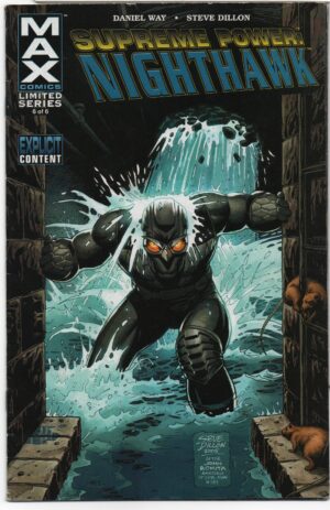 SUPREME POWER: NIGHTHAWK #6 – STEVE DILLON COVER – FINAL ISSUE – LASTS LAUGH - 2006