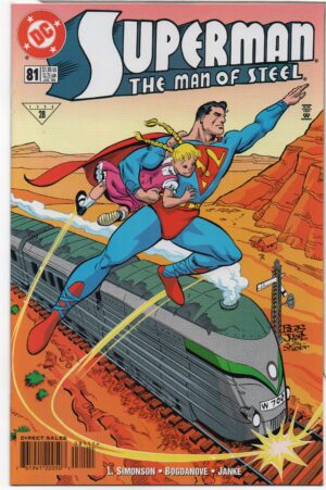 SUPERMAN: THE MAN OF STEEL #81 – LOUISE SIMONSON – JON BOGDANOVE COVER - 1998