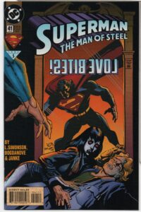 SUPERMAN: THE MAN OF STEEL #41 – 1ST LOCK – BLOOD TIES – JON BOGDANOVE COVER - 1995