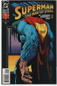 SUPERMAN: THE MAN OF STEEL #33 – UNDER SEIGE – DIRECT – JON BOGDANOVE COVER - 1994