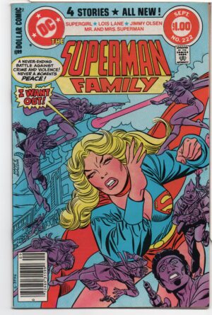SUPERMAN FAMILY #222 – GIL KANE COVER – NEWSSTAND VARIANT – FINAL ISSUE - 1982