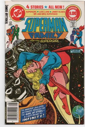 SUPERMAN FAMILY #221 – GIL KANE COVER – NEWSSTAND VARIANT – AVENGING ARCHER - 1982