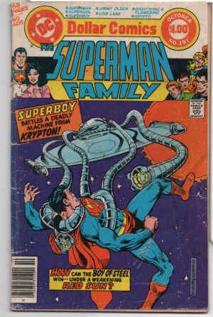 SUPERMAN FAMILY #191 – 1978 – 1ST PRINT - RICH BUCKLER COVER – INCREDIBLE SHRINKING TOWN