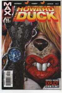 HOWARD THE DUCK #3 – MAX COMICS – GLENN FABRY COVER – BAD GIRLS DON’T CRY - 2002