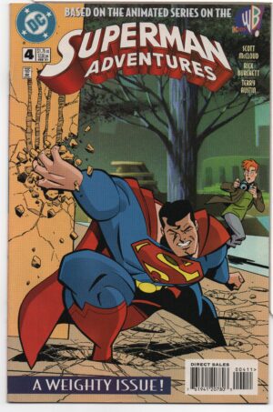 SUPERMAN ADVENTURES #4 – SCOTT MCCLOUD - RICK BURCHETT COVER – EYE TO EYE - 1997