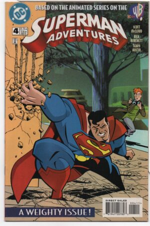 SUPERMAN ADVENTURES #4 – SCOTT MCCLOUD - RICK BURCHETT COVER – EYE TO EYE - 1997