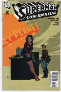 SUPERMAN CONFIDENTIAL #1 – TIM SALE COVER – SECRETS OF KRYPTONITE EXPOSED - 2007 - Copy