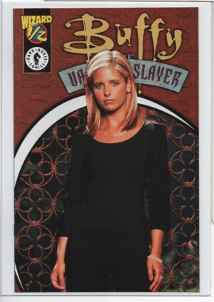 BUFFY THE VAMPIRE SLAYER #1/2 - GUIDE TO COMICS - PHOTO COVER - W/WIZARD COA - 1996
