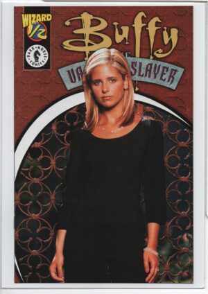 BUFFY THE VAMPIRE SLAYER #1/2 - GUIDE TO COMICS - PHOTO COVER - W/WIZARD COA - 1996