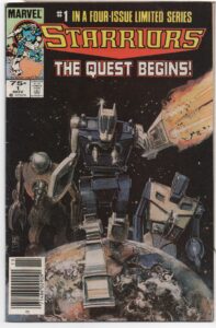 STARRIORS #1 – KEY ISSUE – NEWSSTAND VARIANT – BILL SIENKIEWICZ COVER - 1984