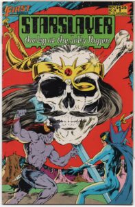 STARSLAYER #34 – FINAL ISSUE – JON EDDINGS COVER – REDEMPTION - 1985