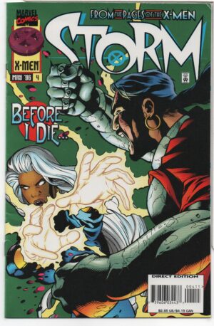 STORM #4 – GREEN FOIL – 1ST APPEARANCES – FINAL ISSUE - TERRY DODSON COVER - 1996