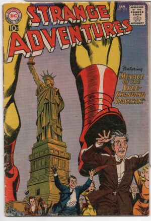 STRANGE ADVENTURES #112 – 10 CENT PRICE – GIL KANE COVER – SIZE CHANGING SPACEMEN - 1960