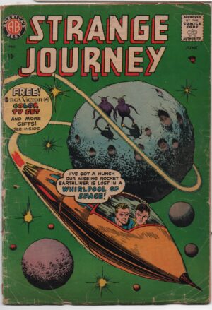 STRANGE JOURNEY #4 – 10 CENT COVER – 1ST APPEARANCES – JERRY IGER CREATION - 1958