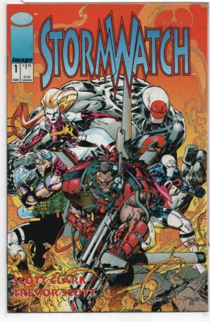 STORMWATCH #1 – KEY ISSUE – 1ST TEAM APPEARANCE - BRANDON CHOI - JIM LEE COVER - 1993