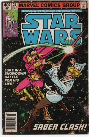 STAR WARS #33 – NEWSSTAND VARIANT – ARCHIE GOODWIN – CARMINE INFANTINO COVER - 1980