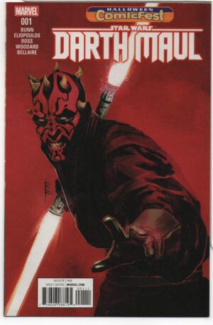 STAR WARS DARTH MAUL #1 – KEY ISSUE – HALLOWEEN COMICFEST 2017 – ROD REIS COVER