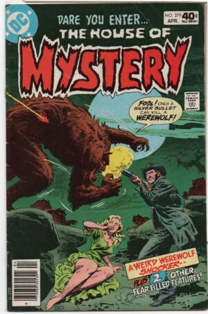 HOUSE OF MYSTERY #279 – LUIS DOMINGUEZ COVER – HIS BROTHERS KEEPER - 1980