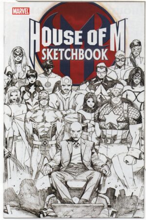 HOUSE OF M SKETCHBOOK #NN – B&W PREVIEW SKETCHES – INCLUDES DOCTOR DOOM – 2005