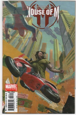 HOUSE OF M #3 – NIGHTCRAWLER - WOLVERINE – ESAD RIBIC COVER ART – 2005