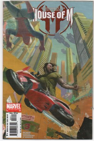 HOUSE OF M #3 – NIGHTCRAWLER - WOLVERINE – ESAD RIBIC COVER ART – 2005