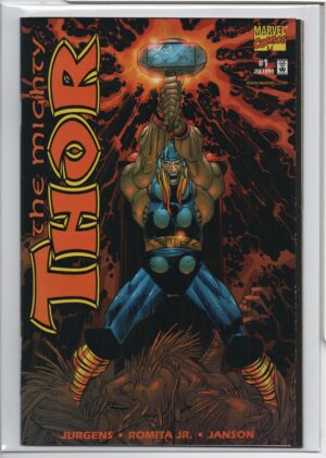 THOR #1 – DYNAMIC FORCRES EXCLUSIVE – NUMBERED COA – JOHN ROMITA JR COVER - 1998