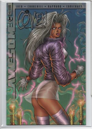 COVEN #1 – DF CHROME EDITION – NUMBERED COA – ROB LIEFELD KEY ISSUE - 1997