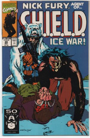 NICK FURY, AGENT OF S.H.I.E.L.D. #28 – JACKSON GUICE COVER – ICY ROADS - 1991