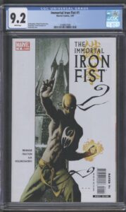 IMMORTAL IRON FIST #1 – CGC 9.2 NM- – DAVID AJA COVER – 1ST APPEARANCES - 2007