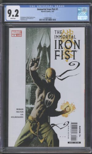 IMMORTAL IRON FIST #1 – CGC 9.2 NM- – DAVID AJA COVER – 1ST APPEARANCES - 2007