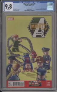 MIGHTY AVENGERS #1 – CGC 9.8 NM/M – 1:15 INCENTIVE LEGO VARIANT – LEONEL CASTELLANI - 2013