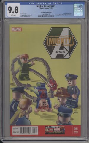 MIGHTY AVENGERS #1 – CGC 9.8 NM/M – 1:15 INCENTIVE LEGO VARIANT – LEONEL CASTELLANI - 2013