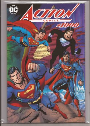 ACTION COMICS #1000 – DF DAN JURGENS WRAPAROUND COLOR VARIANT - COA - 1ST APP - 2018