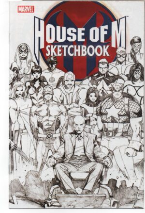 HOUSE OF M SKETCHBOOK #NN – B&W PREVIEW SKETCHES – INCLUDES DOCTOR DOOM – 2005