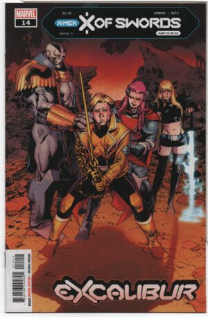EXCALIBUR #14 – CAPTAIN BRITAIN APP – X OF SWORDS – MAHMUD ASRAR COVER - 2021