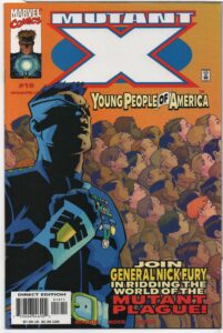 MUTANT X #18 – AMERICAS FUTURE – PUNISHER APPEARANCE – CARY NORD COVER – DIRECT - 2000