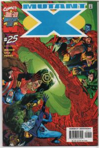MUTANT X #25 – THRESHOLDS – THE SIX - MICHAEL GOLDEN COVER – DIRECT - 2000