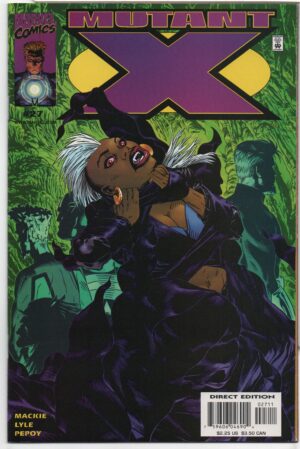MUTANT X #27 – THE CHALLENGE – DRACULA -  MICHAEL GOLDEN COVER – DIRECT - 2001