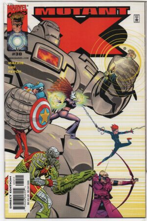 MUTANT X #30 – BLAME CANADA – IRON MAN – MICHAEL GOLDEN COVER – DIRECT - 2001