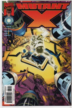 MUTANT X #31 – AVENGERS - DRACULA – WOLVERINE – MICHAEL GOLDEN COVER – DIRECT - 2001