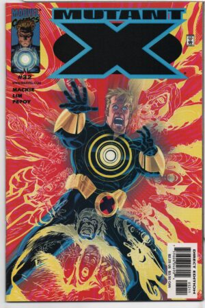 MUTANT X #32 – FINAL ISSUE – DEATH OF DRACULA – DOUBLE SIZED ISSUE – MICHAEL GOLDEN COVER – DIRECT - 2001