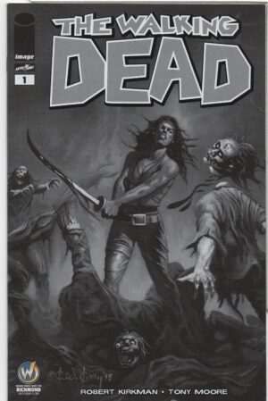 WALKING DEAD #1 – WIZARD WORLD RICHMOND COMIC CON B&W VARIANT – KEY ISSUE - 2015