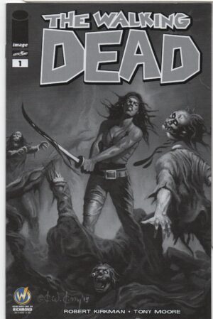 WALKING DEAD #1 – WIZARD WORLD RICHMOND COMIC CON B&W VARIANT – KEY ISSUE - 2015