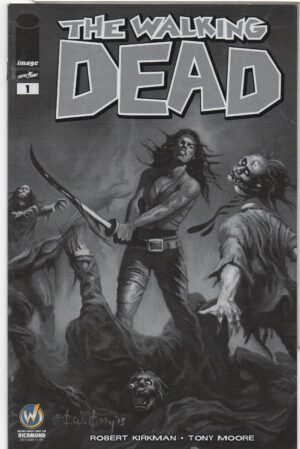 WALKING DEAD #1 – WIZARD WORLD RICHMOND COMIC CON B&W VARIANT – KEY ISSUE - 2015