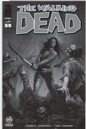 WALKING DEAD #1 – WIZARD WORLD RICHMOND COMIC CON B&W VARIANT – KEY ISSUE - 2015